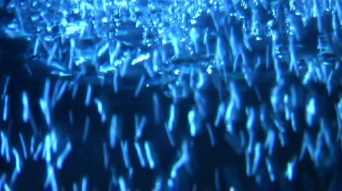 Abstract Blue Bubbling Water Texture Stock Footage 371756