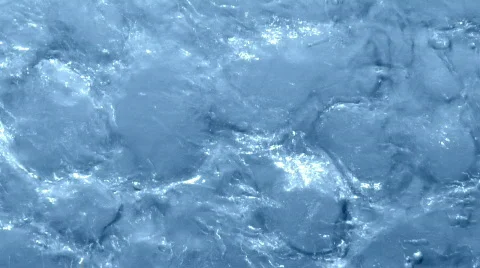 Abstract Blue Bubbling Water Texture Stock Footage 371773