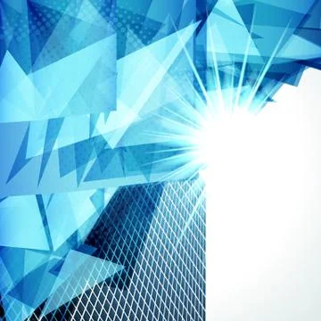 Abstract blue business background. vector illustration. Stock Illustration
