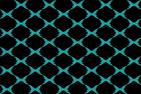 Abstract blue butterfly on black background Stock-Illustration