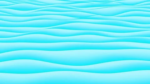 Abstract blue cartoon sea waves backgrou... | Stock Video | Pond5