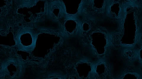 Abstract Blue Cellular Texture Overlay with Copy Space during Dark Cinemati.. Stock Footage 340947389