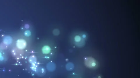 Abstract blue cg motion waving glowing defocused particles Stock Footage 103758980