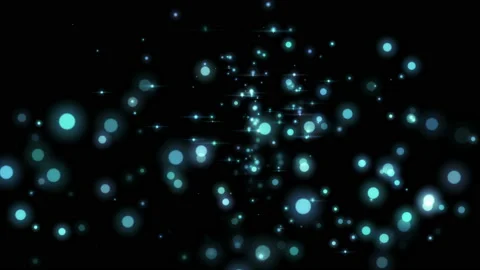 Abstract blue cg motion waving glowing defocused particles Stock Footage 103759079