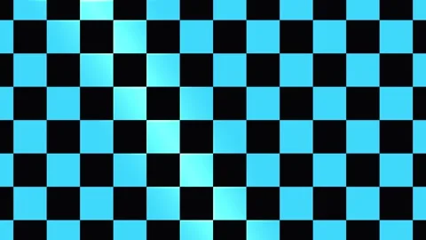 Abstract blue checkered pattern with black space for text during kinetic moti Stock Footage 341663981