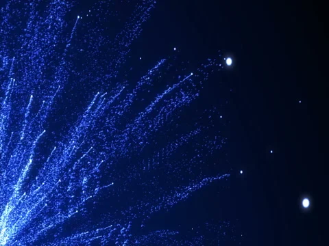 Abstract Blue Christmas motion background. Sparkles and round glitter bokeh part Vídeo Stock 83724036