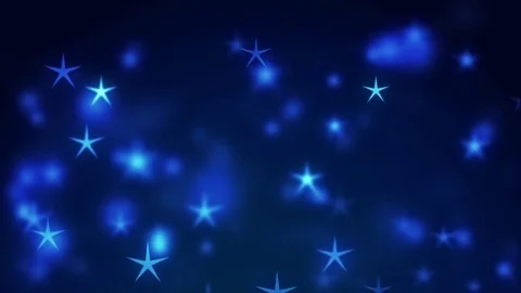 Abstract Blue Christmas motion background. Sparkles and round glitter bokeh part Stock Footage 83724286