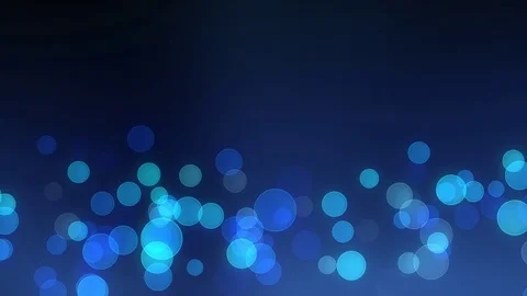 Abstract Blue Christmas motion background. Sparkles and round glitter bokeh Stock Footage 83724293