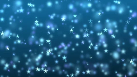 Abstract Blue Christmas motion background. Sparkles and round glitter bokeh Stockbeeldmateriaal 83724361