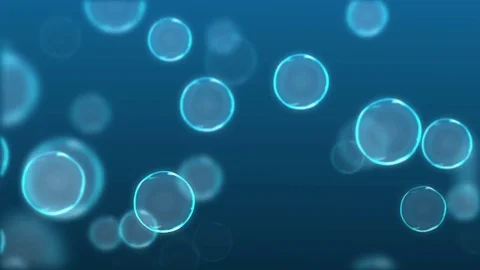 Abstract Blue Christmas motion background. Sparkles and round glitter bokeh Stock Footage 83724384