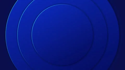 Abstract blue circle background animation, animated geometric footage Stock Footage 296320073