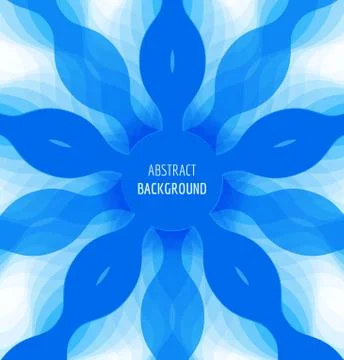 Abstract blue circle background with banner Illustrazione stock