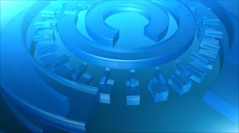 Abstract Blue Circle Background Stock Footage 66564258