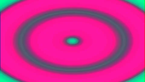 Abstract blue circle background with glowing green energy and tech pulse wave Stock Footage 336162680