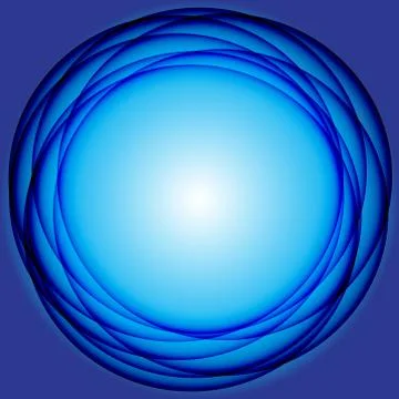 Abstract blue circle lines background texture vector illustration. Stock Illustration