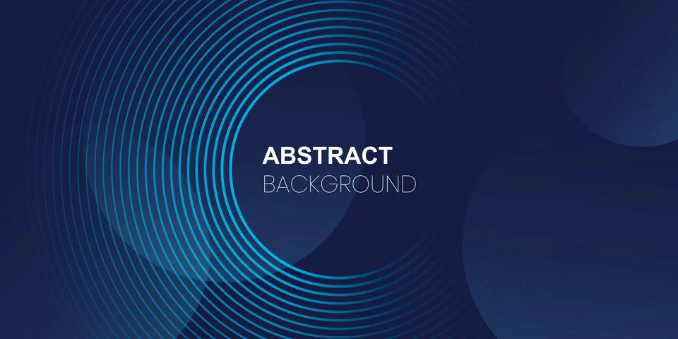 Abstract blue circle lines background. Futuristic wave rings design. Digital  Stock-Illustration