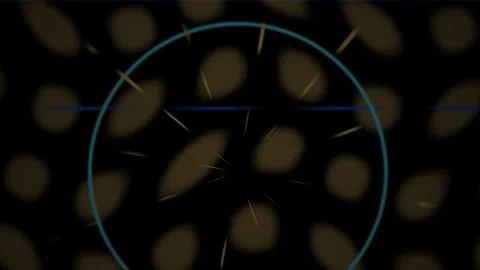 Abstract Blue Circle Motion Background with Speed Lines and Dark Pattern Stock Footage 343684934