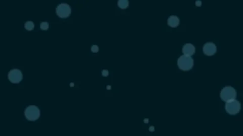 Abstract blue circle particles falling on dark background seamless loop Stock Footage 336837319
