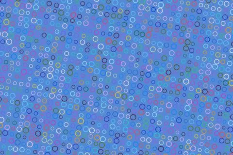Abstract blue circle pattern with colorful dots and spots Stock Photos