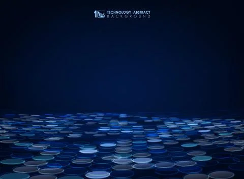 Abstract blue circle pattern design background. illustration vector eps10 스톡 일러스트