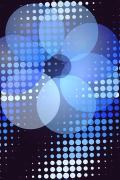 Abstract Blue Circle Pattern Stock Photos