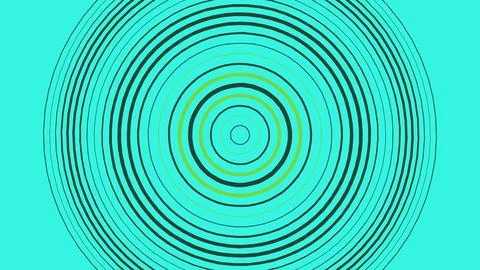 Abstract blue circle pattern with thin lines Stock Illustration