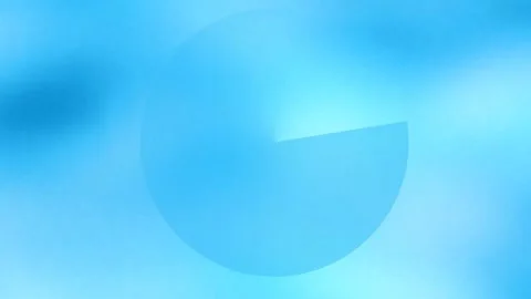 Abstract Blue Circle Scene with Soft Lighting in Calm Atmosphere Stock Footage 327601998