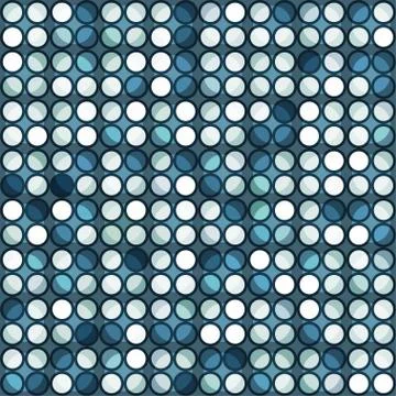 Abstract blue circle seamless Stock Illustration