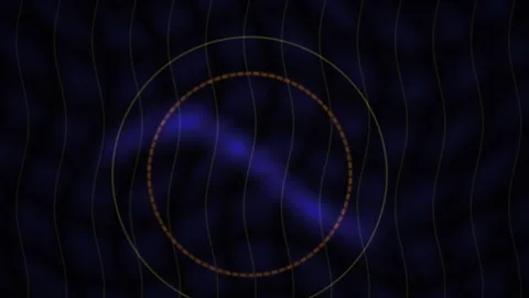 Abstract Blue Circle Target Visualizer for Dynamic Motion Graphics Stock Footage 343685076