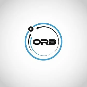 Abstract Blue Circle Technology Logo Sign Symbol Icon Stock Illustration