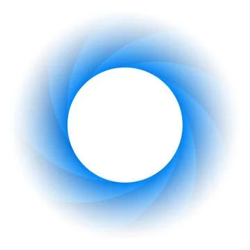 Abstract blue circle on white background Stock Illustration