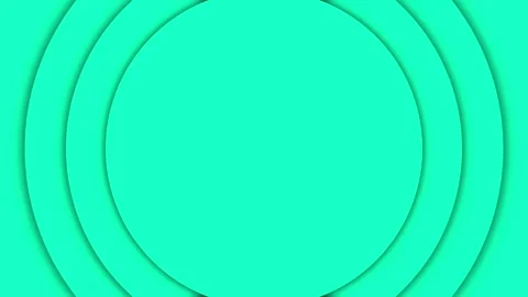 Abstract blue circles background with copy space Stock Footage 304963332