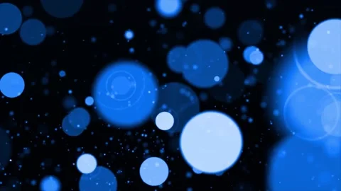 Abstract Blue Circles Bokeh Effect Background Loop 스톡 동영상 201953769