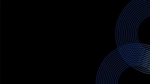Abstract Blue Circles Digital Technology Background Loop Animation. Stock Footage 340028933