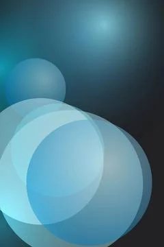Abstract Blue Circles Gradient Фото