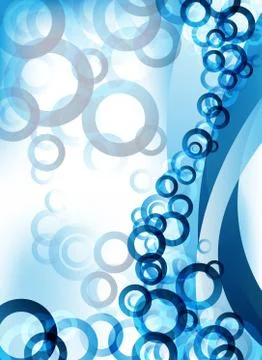 Abstract blue circles Stockillustratie