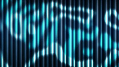 Abstract Blue Circles Liquid Moving Behind Ribbed Glass Texture Vidéo 332007219