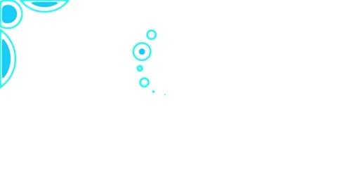 Abstract blue circles motion background: minimalist geometric animation 스톡 동영상 347300279