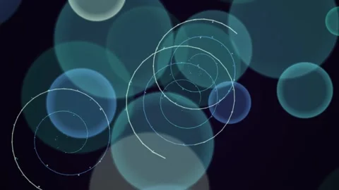 Abstract Blue Circles Motion Graphics Background. Stock Footage 329426096