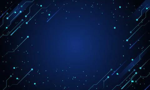 Abstract blue circuit digital background. 스톡 일러스트