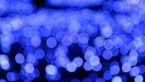 Abstract blue circular bokeh background. Video stock 111683647