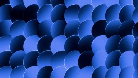Abstract Blue Circular Gradient Background with Overlapping Shapes. 4K Stock Footage 327033850