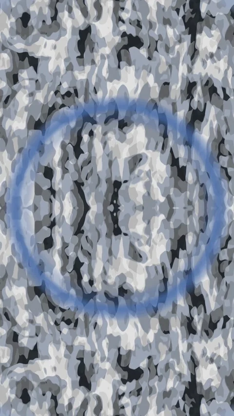 Abstract Blue Circular Motion Background with Distorted Textured Pattern Stock Footage 342939458