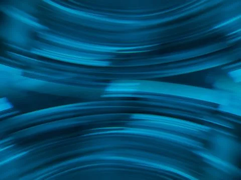 Abstract Blue Circular Motion Blur Background With Futuristic Light Rings A.. Stock-Fotos