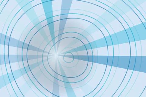 Abstract blue circular pattern with lines and rings Stock Photos