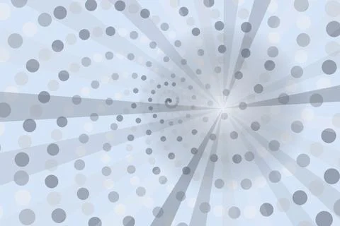Abstract blue circular pattern with rays and dots Stock Photos