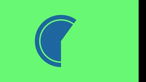 Abstract blue circular shape rotating and changing orientation against a bright 스톡 동영상 346040665