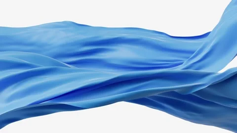 Abstract blue cloth flowing in slow motion dynamic background, elegant sati.. Vídeos de archivo 332338231