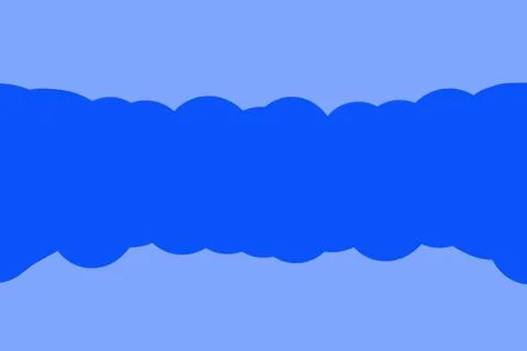 Abstract Blue Cloud Band Design Stock Illustration