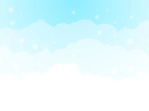 Abstract blue cloud circle background イラスト素材